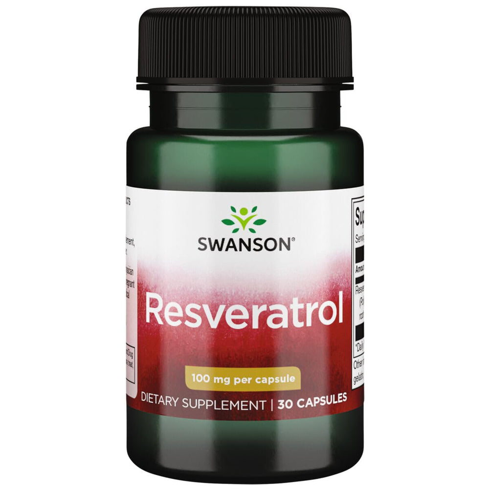 Bottle of Swanson Resveratrol 100 - 100 mg - 30 capsules
