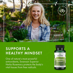 Swanson Rosemary Extract bottle with 60 capsules