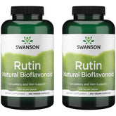 Swanson Rutin bottle with label displaying 250 mg bioflavonoid