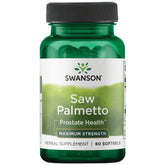 Swanson Saw Palmetto 320 mg bottle label