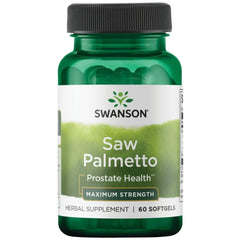 Swanson Saw Palmetto 320 mg bottle - 60 softgels