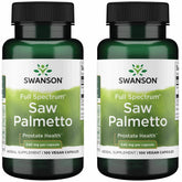 Swanson Saw Palmetto 540 mg bottle – front view (2-pack)