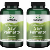 Bottle of Swanson Saw Palmetto 540 mg, 250 capsules, 2-pack