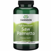Swanson Saw Palmetto 540 mg bottle with 250 capsules