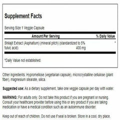 Close-up of Swanson Shilajit Extract capsules