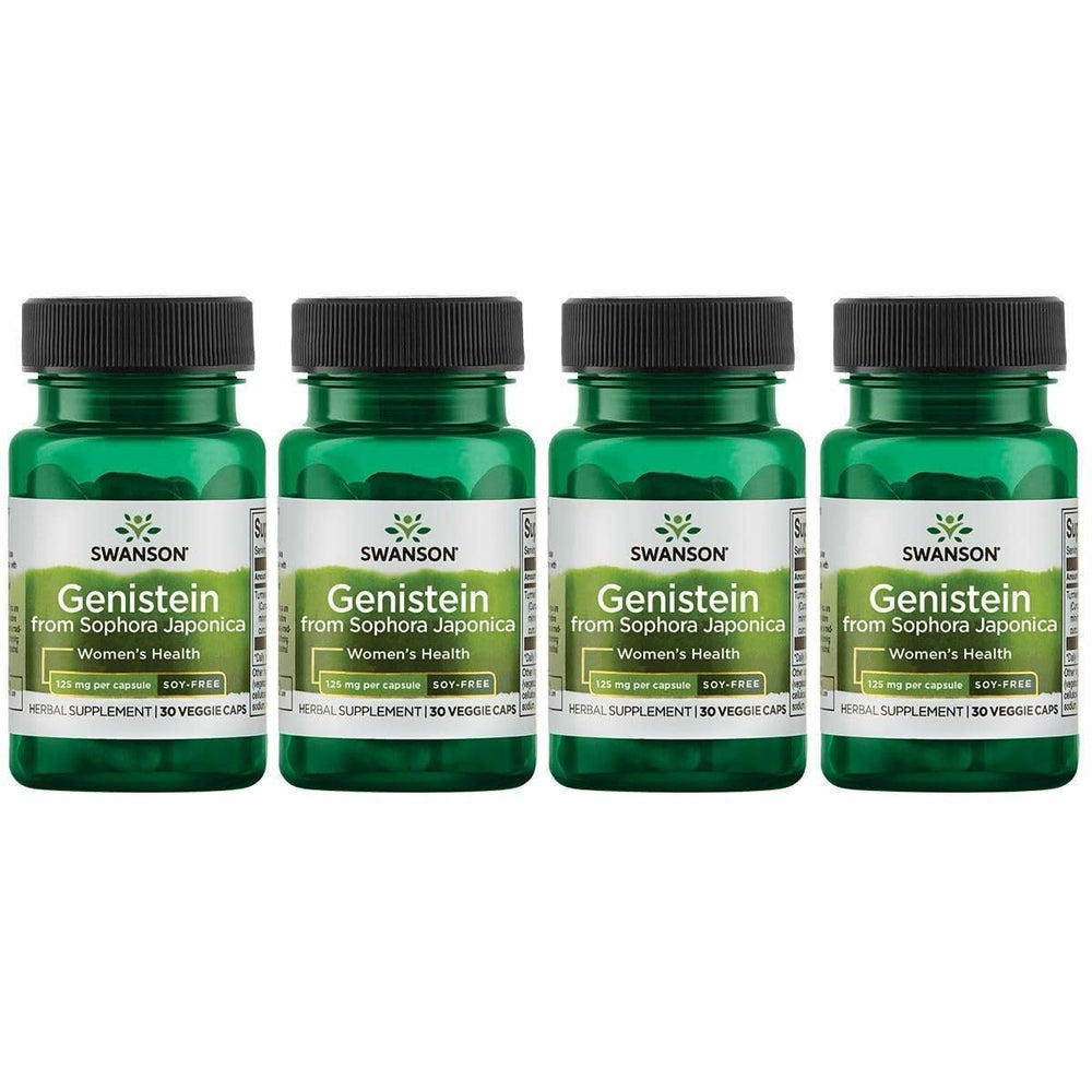 Hero image of Swanson Soy-Free Genistein 60 capsules in a 4-pack