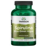 Swanson Std Spirulina 500 mg 90 vegetarian capsules bottle