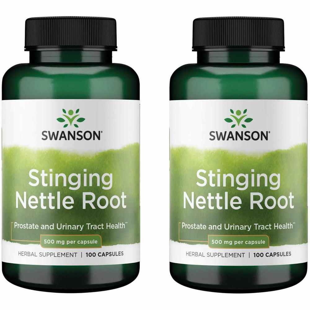 Swanson Stinging Nettle Root 500mg bottle – 2-pack hero image