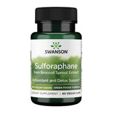 Swanson Sulforaphane bottle label with broccoli sprout extract information