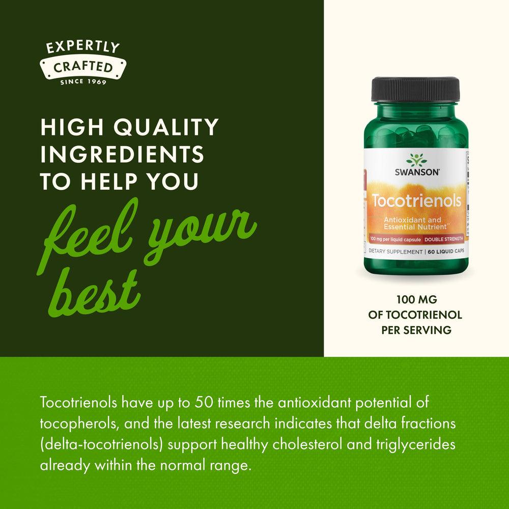 Three-pack packaging of Swanson Tocotrienols Double Strength