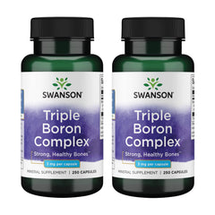 Swanson Triple Boron Complex bottle front with two-pack