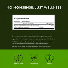 Magnesium citrate, oxide and aspartate forms for better absorption