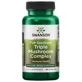 Swanson Full Spectrum Triple Mushroom Complex bottle label