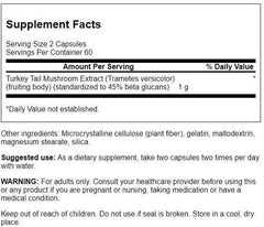 Capsules showing Turkey Tail Mushroom for immune support