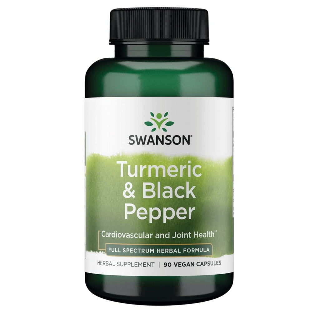 Swanson Turmeric & Black Pepper 90 Veg Caps bottle