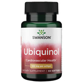 Front view of Swanson Ubiquinol 100 mg bottle