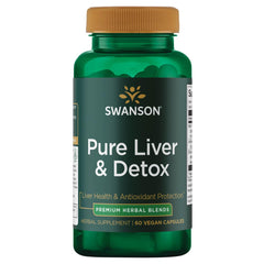 Swanson Ultra Pure Liver & Detox bottle - 60 vegan capsules