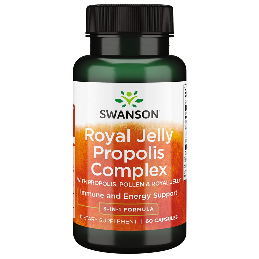 Swanson Ultra Royal Jelly Propolis Complex bottle with 60 capsules