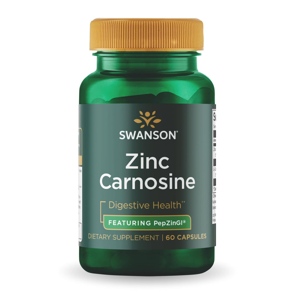 Swanson Ultra Zinc Carnosine PepZinGI bottle - 60 capsules