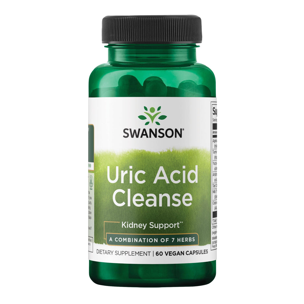 Swanson Uric Acid Cleanse bottle for daily detox support.