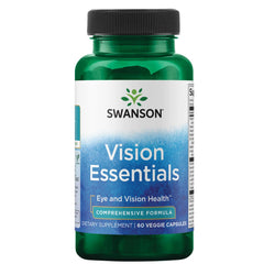 Swanson Vision Essentials 60 Veg Capsules bottle – front view