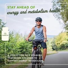 Close-up of Swanson Vitamin B-100 bottle label