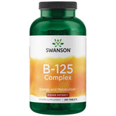 Bottle of Swanson Vitamin B-125 Complex 250 Tabs