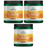 Bottle of Swanson Vitamin C Powder 1000 mg per serving