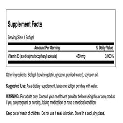 Close-up of Vitamin E 1000 IU softgels