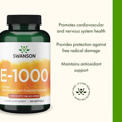 Heart health concept with Swanson Vitamin E bottle