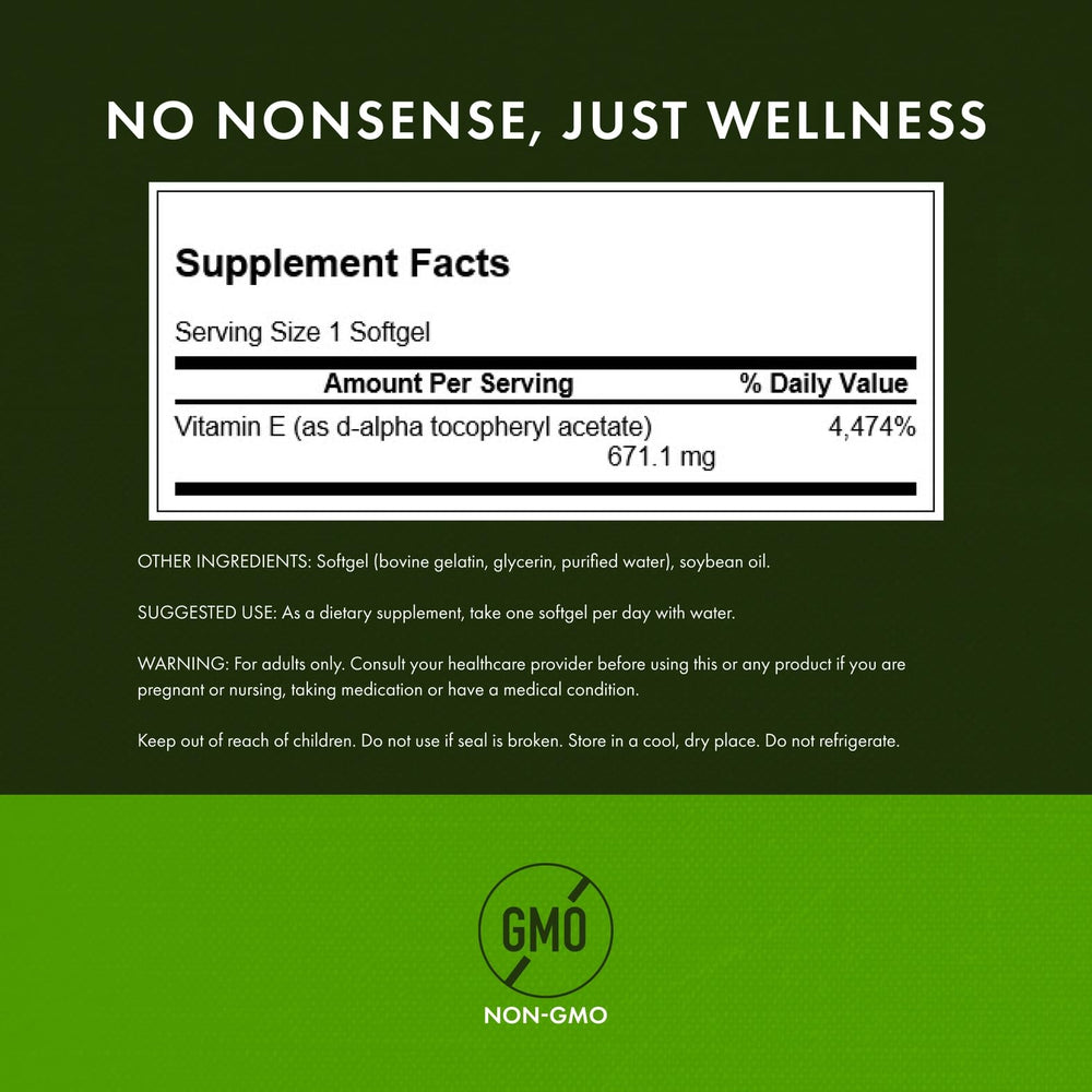 Close-up of 250 softgels in container