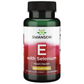 Front view of Swanson Vitamin E & Selenium 90 Sgels bottle