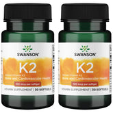 Swanson Vitamin K2 MK-7 bottle label