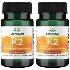 Swanson Vitamin K2 MK-7 bottle label