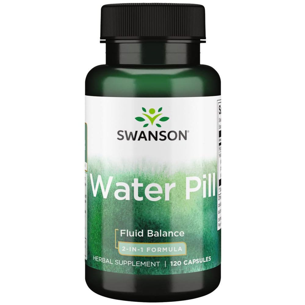 Swanson Super-Strength Water Pill bottle label