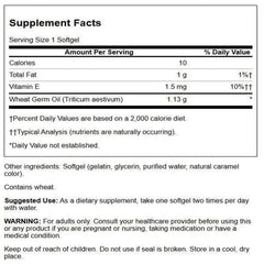 Close-up of wheat germ oil softgels