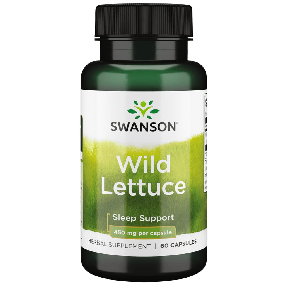 Swanson Full Spectrum Wild Lettuce 450 mg bottle front label