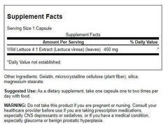 Wild lettuce whole-leaf powder capsule close-up
