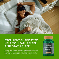 Lifestyle image of a calm, relaxed person after taking the supplement