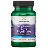 Swanson Zinc Picolinate 50 mg 60 capsules bottle front view
