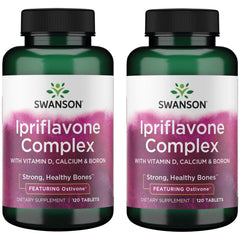 Bottle of Swanson Ipriflavone Complex with Ostivone 120 Tabs (2 Pack)