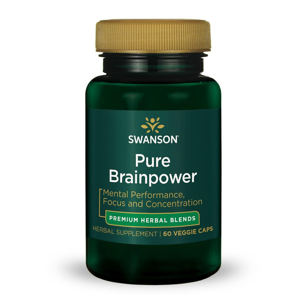 Swanson Pure Brainpower product label