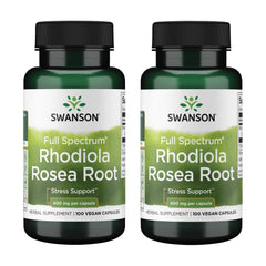 Bottle of Swanson Rhodiola Rosea Root supplement