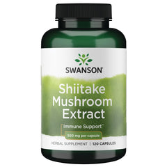 Swanson Shiitake Mushroom Extract 4:1 500 mg - 120 capsules bottle