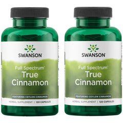 Swanson Full Spectrum True Cinnamon bottle - front view