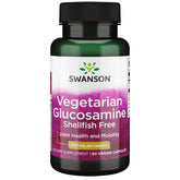 Swanson Vegetarian Glucosamine bottle label with 90 vegetarian capsules