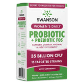 Front view of Swanson WMN Daily Prob W/PREB FOS 60VEGANCAP bottle