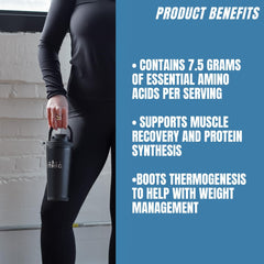 Close-up of Amino Trim ingredients: EAAs, electrolytes, L-Taurine