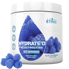 Sweat Ethic Hydrate’D blue raspberry tub ready to mix for hydration