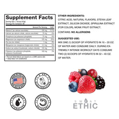 Sweat Ethic Hydrate'D dissolving powder in water for easy mixing during workouts